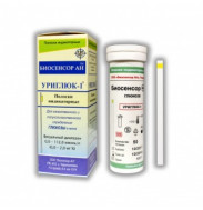 Уриглюк - 1, (глюкоза в моче), Биосенсор АН, 50 полосок, 1уп.