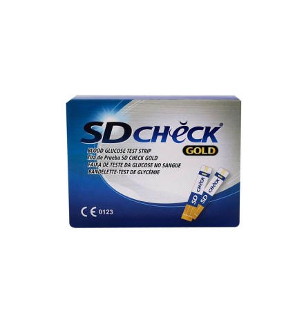Тест-полоски SD Check Gold для определения глюкозы в капиллярной крови, 50 шт. (2 флакона по 25)