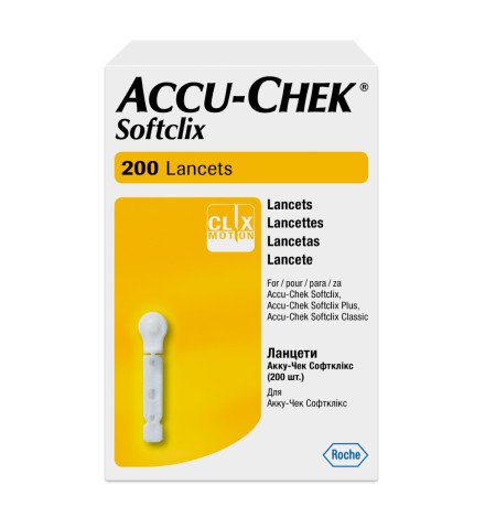 Ланцеты для устройства прокалывания Accu-Chek Softclix, 200 шт.