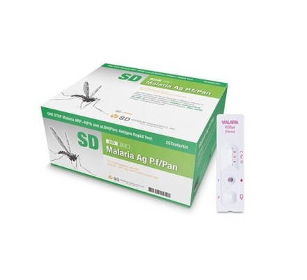 Экспресс-тест SD Bioline Malaria Ag P.f/Pan на антигены малярии, кассета, 25 тестов