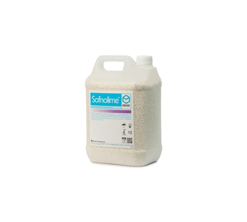 Сорбент углекислого газа Sofnolime 2550 / Sodasorb, натронная известь с индикатором, канистра 4,5 кг