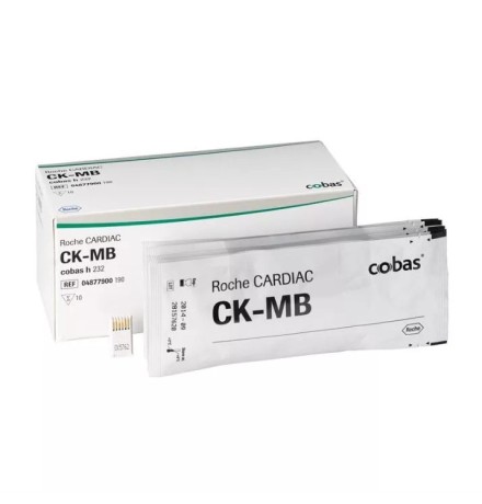 Тест-полоски Roche CARDIAC CK-MB для анализатора cobas h 232, креатинкиназа-МВ, 10 шт.