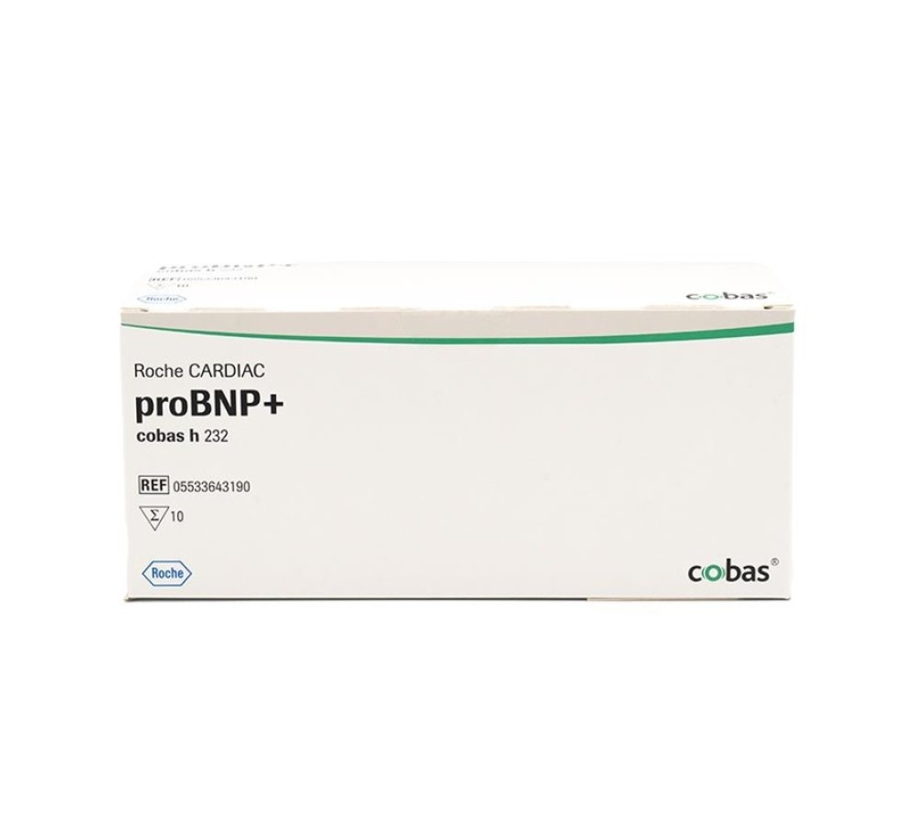 Тест-полоски Roche CARDIAC proBNP+ для анализатора cobas h 232, NT-proBNP, 10 шт.