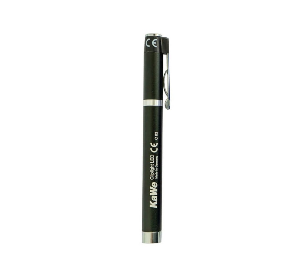 Фонарик диагностический KaWe Cliplight LED, чёрный, светодиодный, с клипсой