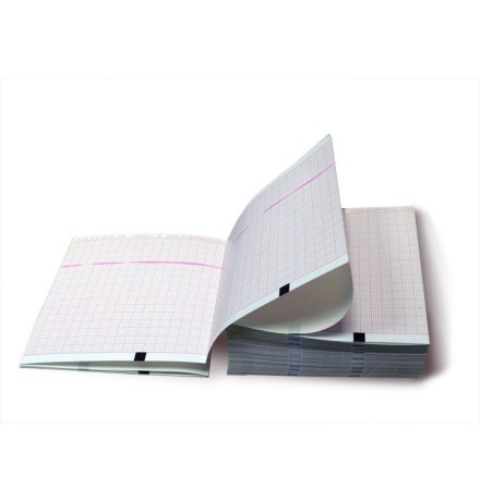 Бумага ЭКГ 90 × 90 мм, 400 листов, с меткой, для Schiller Cardiovit AT-1, Spirovit SP-1