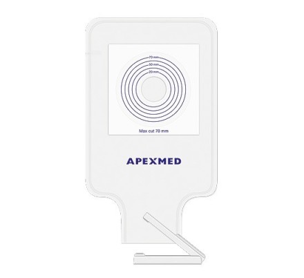 Калоприёмник однокомпонентный открытый с зажимом APEXMED, 25 × 15 см, 0402-02-00