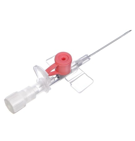 Катетер внутривенный периферический Полифлон с портом и крылышками, 18G×32, 18G×45, 20G×32 мм