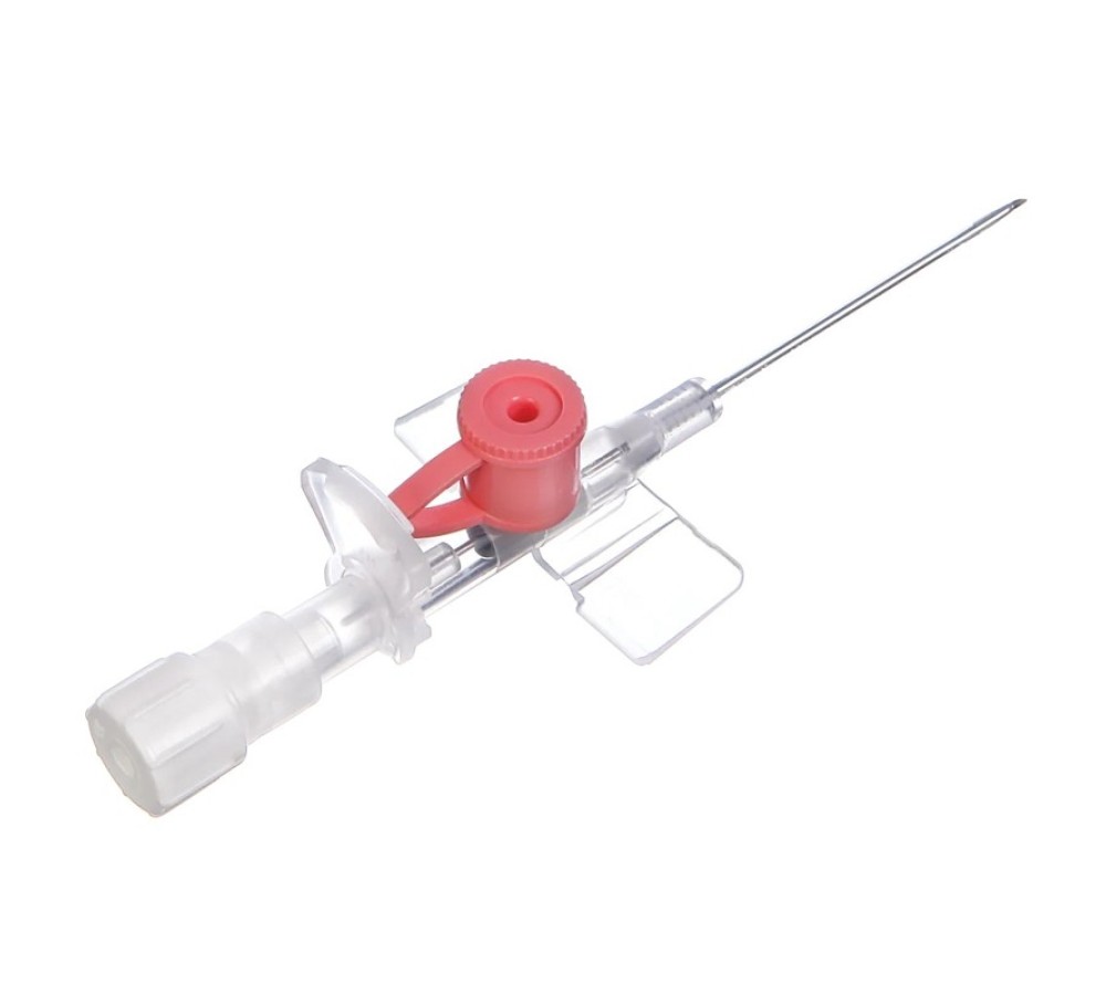 Катетер внутривенный периферический Полифлон с портом и крылышками, 18G×32, 18G×45, 20G×32 мм