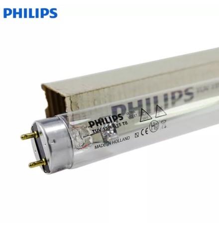 Лампа бактерицидная Philips TUV 15W T8 G13, ультрафиолетовая 253,7 нм, безозоновая