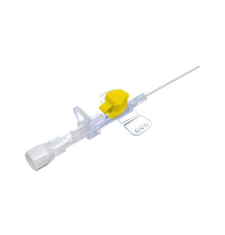Катетер внутривенный периферический POLYFLEX 24G × 19 мм, полиуретан, с портом и крылышками
